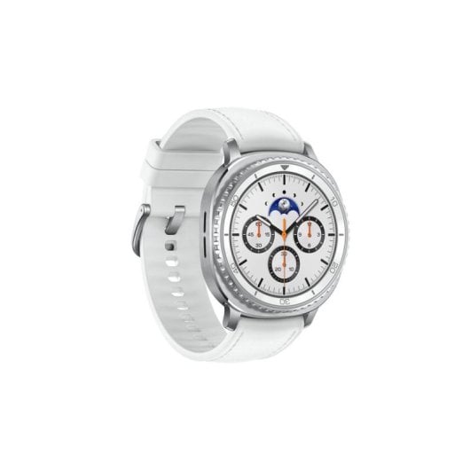 Samsung Galaxy Watch8 Classic 4G LTE GPS NFC 46mm Super AMOLED Blanc Taille Unique IP68 Pulsomètre