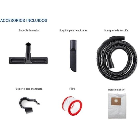 Aspiradora seca y húmeda Nilfisk Multi II 30 T 1400W Depósito 30L