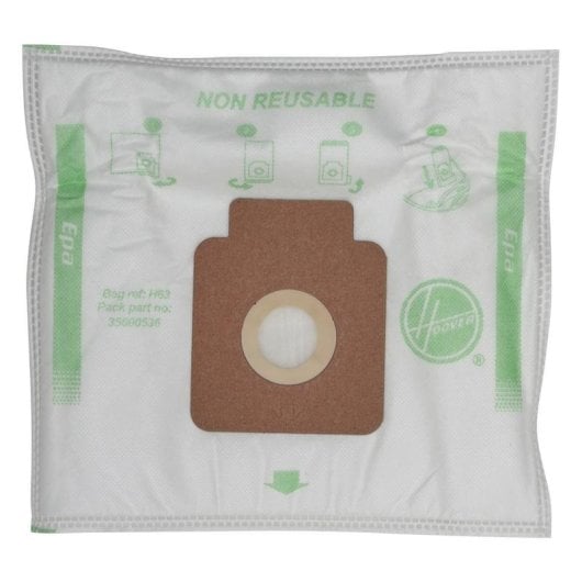 Saco do pó Hoover H63 Microfibra Branco 4 unidades