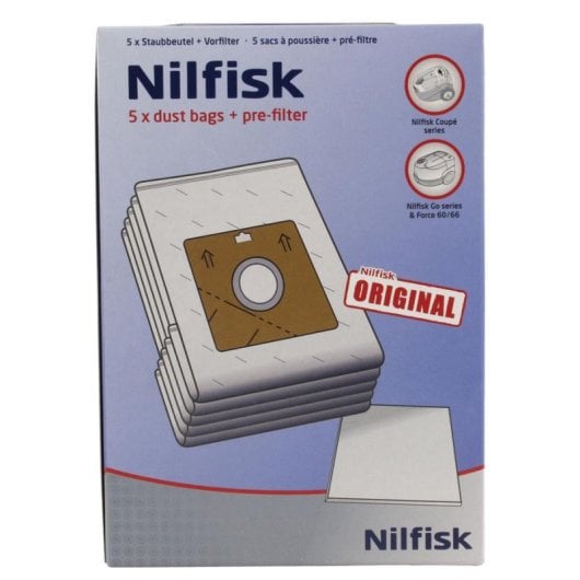 Staubbeutel Nilfisk W7-51559 Coupe GO Force 60/66 5er Pack Vorfilter