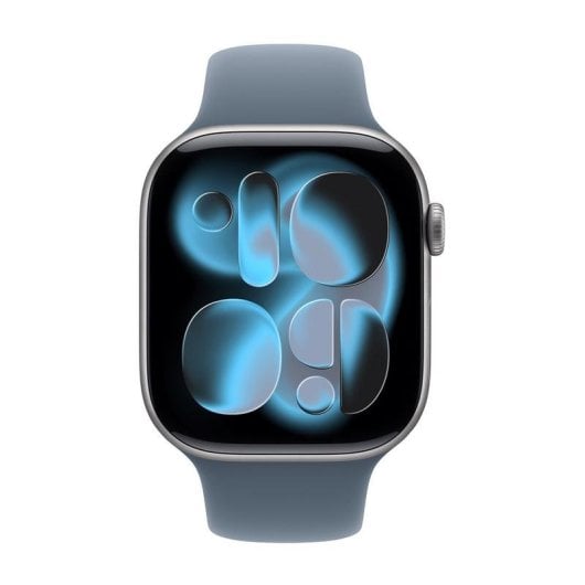 Cinturino Apple MFGX4ZM/A Anchor Blue S/M per Apple Watch 44-49mm Fluoroelastomero