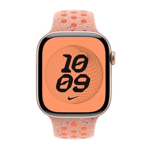 Bracelet Nike Sport Apple Watch 46mm Alpenglow Pink S/M aluminium fluoroélastomère
