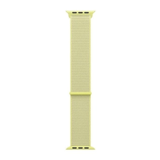 Bracelet Apple MFF94ZM/A Sport Loop Jaune Néon Taille Unique Nylon Recyclé