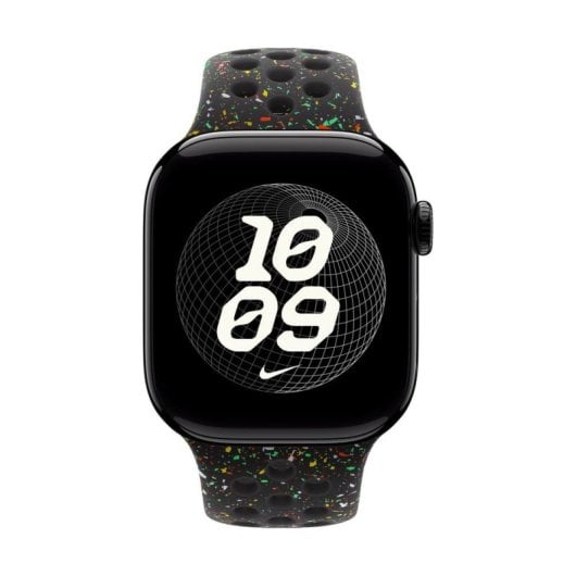 Cinturino Apple MGAF4ZM/A Nike Sport Band M/L Alluminio Fluoroelastomero Nero