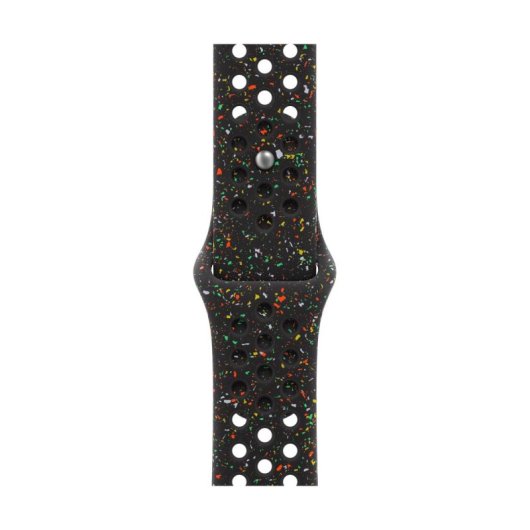 Cinturino Apple MGAF4ZM/A Nike Sport Band M/L Alluminio Fluoroelastomero Nero