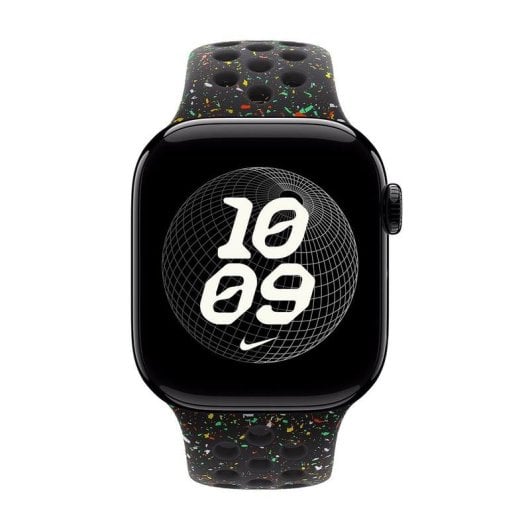 Cinturino Apple MGAF4ZM/A Nike Sport Band M/L Alluminio Fluoroelastomero Nero