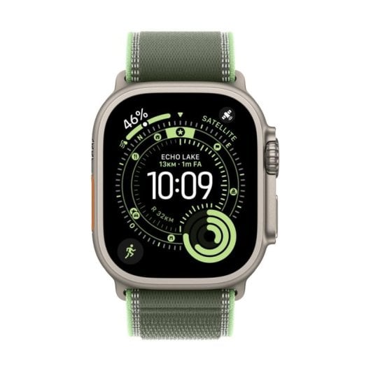 Cinturino Apple MFT44ZM/A Trail Loop Verde S/M Titanio Nylon Smartwatch