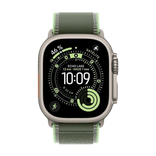Cinturino Apple MFT44ZM/A Trail Loop Verde S/M Titanio Nylon Smartwatch