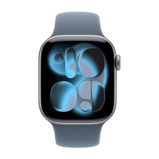 Armband Apple MFGF4ZM/A Sport Band M/L Blau Fluorelastomer kompatibel mit Apple Watch 38mm 40mm 41mm 42mm