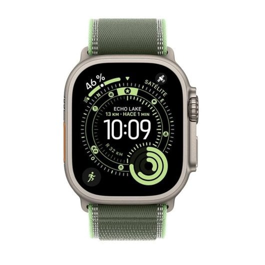 Bracelet Apple MG9N4ZM/A Trail Loop Vert S/M ultra-fin réfléchissant