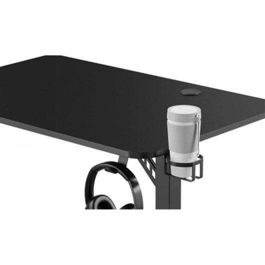 Mesa Gaming REKT 120 cm Fibre de carbone Métal Support casque et gobelet