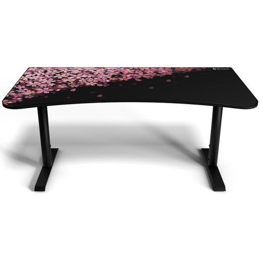 Mesa Gaming Arozzi 160cm Fibre de bois Passes câbles Hauteur réglable