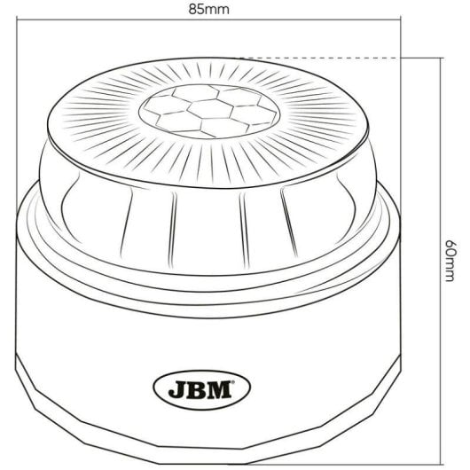 Baliza JBM V16 Homologada DGT Geolocalizada LED Luz Naranja Base Imantada