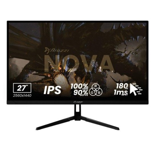 Écran PC Arozzi Nova 27" QHD 180Hz IPS HDR Haut-parleurs Gaming 1ms