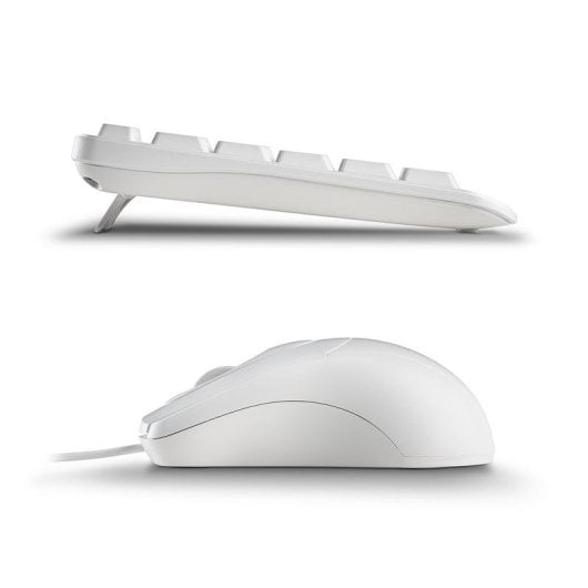 Teclado NGS CocoaKitWhiteFrench membrana layout FR con ratón óptico USB