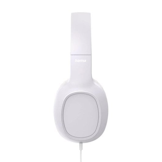Auriculares Hama Fun C con cable USB-C, control en línea, micrófono y asistente de voz blancos