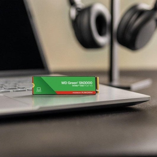 Disco Duro Western Digital Green SN3000 500GB SSD NVMe M.2 PCIe 4.0 5000 MB/s QLC