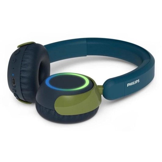 Auricolari Philips TAK4200CT/00 Bluetooth wireless riduzione rumore, microfono e LED blu/verde
