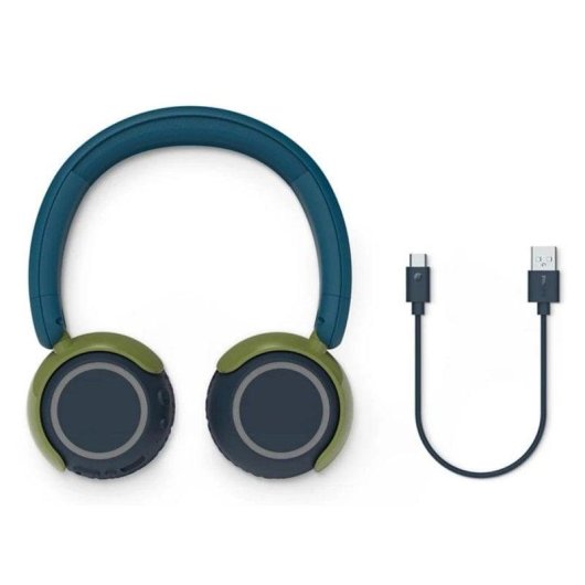 Auricolari Philips TAK4200CT/00 Bluetooth wireless riduzione rumore, microfono e LED blu/verde