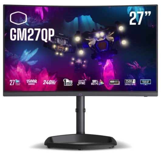 Monitor Cooler Master GM27QP 27" QHD 240Hz VA Curvo 1ms HDR400