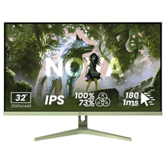 Monitor PC Arozzi Nova 32" QuadHD 180Hz IPS 1ms HDR Altoparlanti Verde