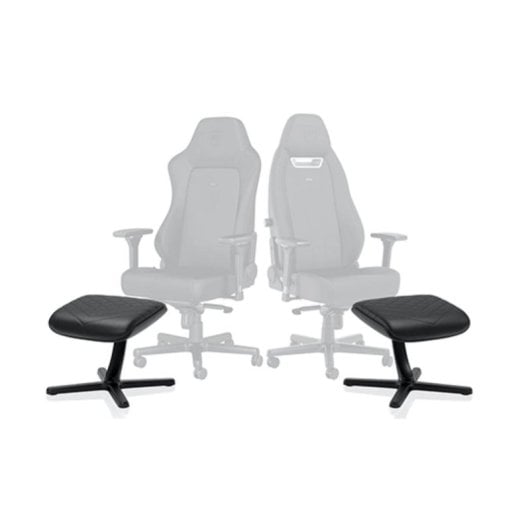 Repose-pieds noblechairs NBL-FR-PU-BLK simili-cuir inclinable noir aluminium