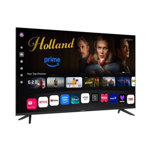TV Smart Tech QLED 43QH02V 43" 4K UHD Smart TV Whale OS Bluetooth
