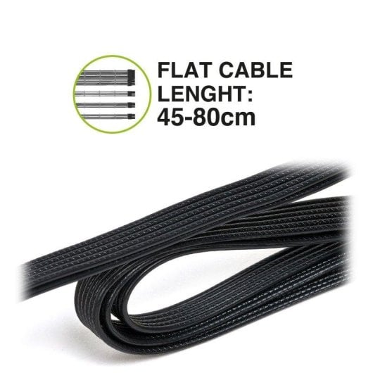 Netzteil TECNOWARE Typhoon 850W 80 Plus Gold Vollmodular DC-DC Flachkabel