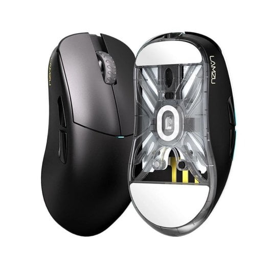 Souris Lamzu Atlantis Mini 4K Sans Fil 26000 DPI Charcoal Black Ultra Légère