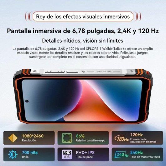 Blackview Xplore 1 5G 12GB 256GB 6,78" Ultra-résistant Noir