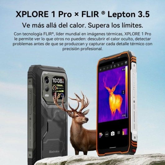 Blackview Xplore 1 Pro 16GB 512GB 6.78" IPS 120Hz 5G Dual SIM Bateria 20000mAh IP69K Android 15 Preto