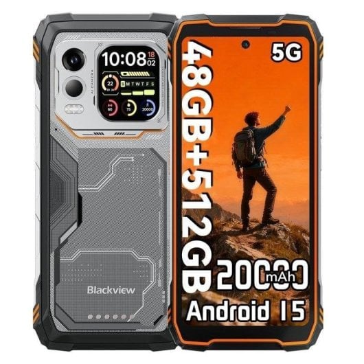 Blackview Xplore 1 Pro 5G 16GB 6.78" 512GB Arancione Batteria da 20.000 mAh