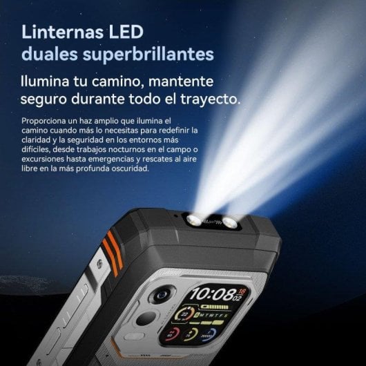 Blackview XPLORE 1 Pro 16GB 512GB 6.78" IPS 120Hz 5G Dual SIM Bateria 20000mAh Android 15 Laranja