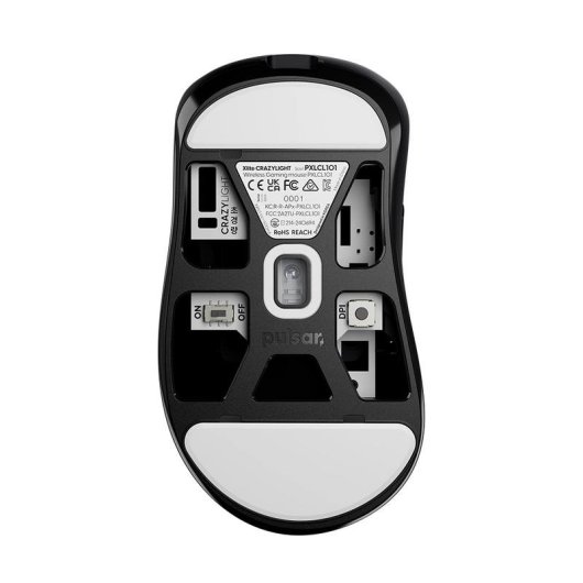 Rato Pulsar Xlite Crazylight Wireless 32000DPI 8000Hz Preto Ultra Leve
