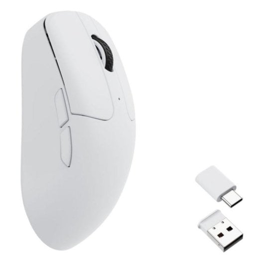 Ratón Keychron M2-A3 Inalámbrico Triple Modo 26000DPI Blanco Ergonómico Gaming