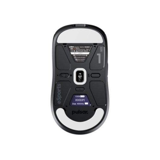 Ratão PULSAR X2 v3 eS Mini Wireless Bluetooth 32000DPI Preto OLED