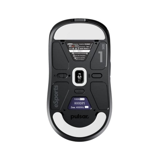 Ratão PULSAR X2 v3 eS Mini Wireless Bluetooth 32000DPI Preto OLED