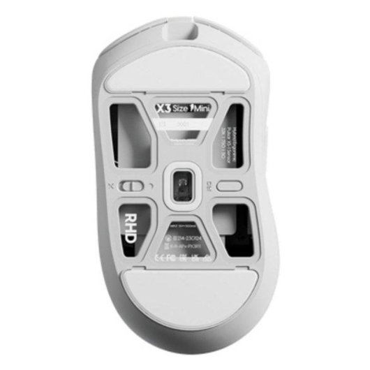 Ratón Pulsar X3 Mini Sans Fil et Filaire 32000 DPI Blanc Ultraléger