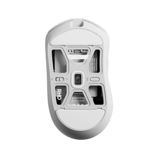 Ratón Pulsar X3 Mini Sans Fil et Filaire 32000 DPI Blanc Ultraléger