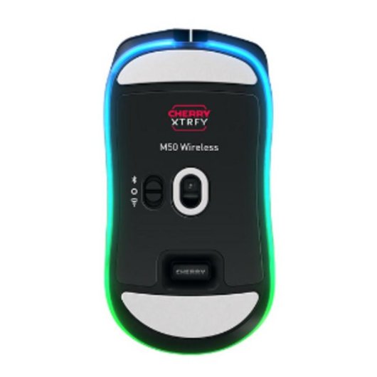 Ratón CHERRY XTRFY M50 Wireless Bluetooth RF 12000DPI Negro RGB 4D