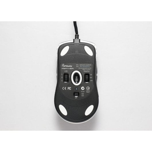 Souris Ducky Feather USB Type-A 16000 DPI Noir Éclairage RGB Ambidextre
