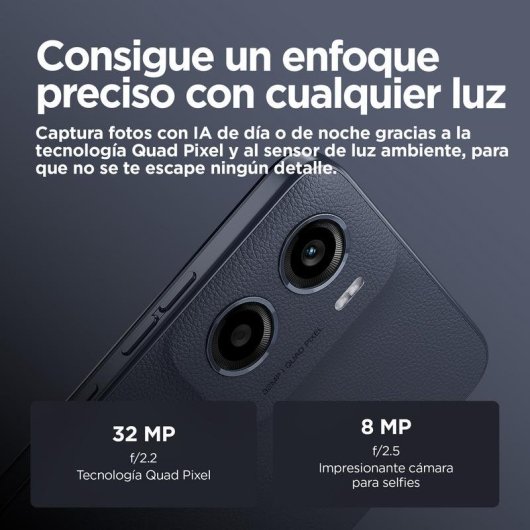 Motorola moto e15 2 Go 64 Go 6,67" LCD 90Hz 4G Dual SIM Batterie 5200mAh IP54 Android 14 Go Bleu