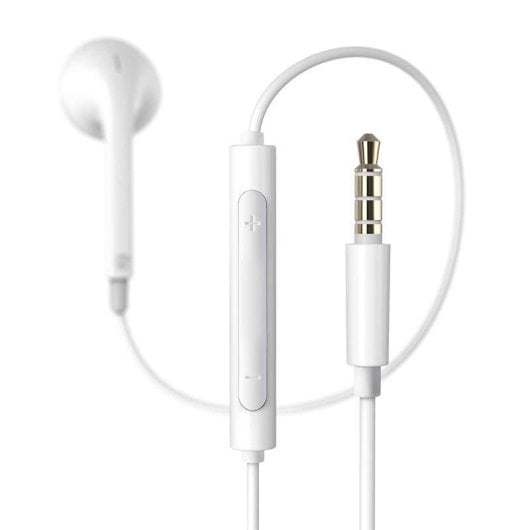 Auriculares Havit E303p con cable Jack 3,5 mm para llamadas y música blancos