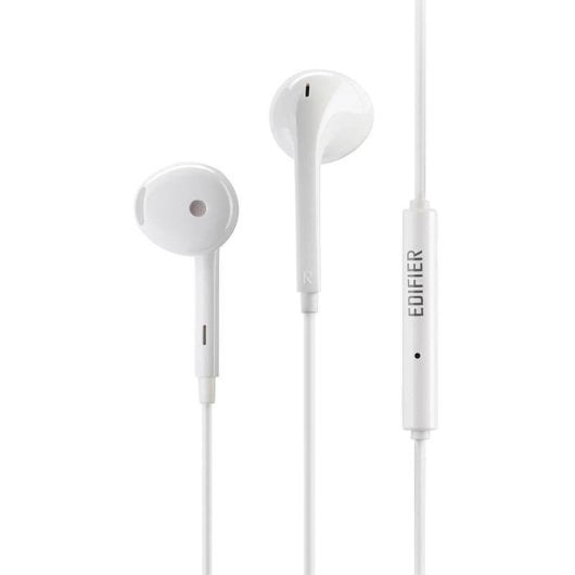 Auriculares Havit E303p con cable Jack 3,5 mm para llamadas y música blancos