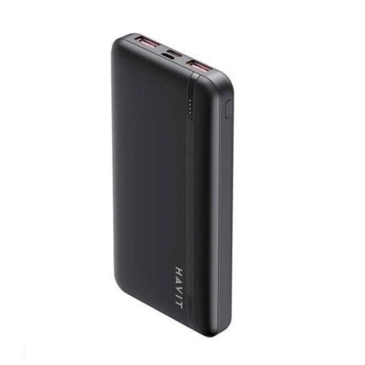 Batterie externe Havit Pb90 10000 mAh Li-Po LED USB-C Noir