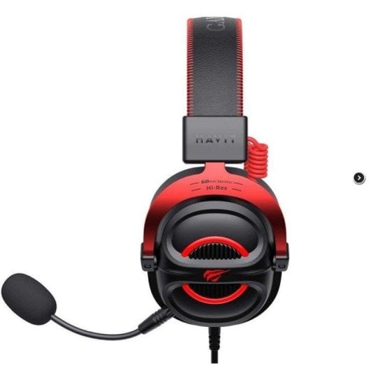 Auriculares Havit H2002e con cable Conector 3,5 mm Gaming Diadema Rojo y Negro