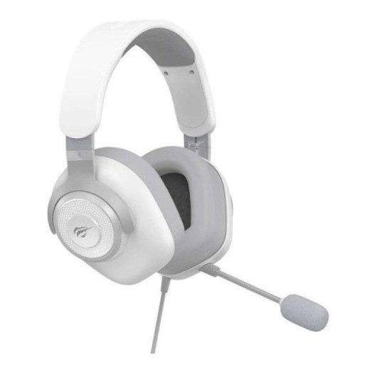 Auriculares Havit H2230D Inalámbricos y con cable, doble micrófono para gaming, blanco y gris