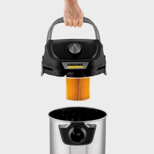 Aspirador de sólidos e líquidos Kärcher KWD 3 S V-17/4/20 1000W Inox 17L