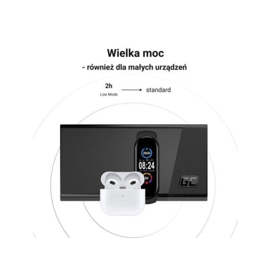 Batterie externe Green Cell PBGC03S 20000 mAh 3x USB C Charge rapide