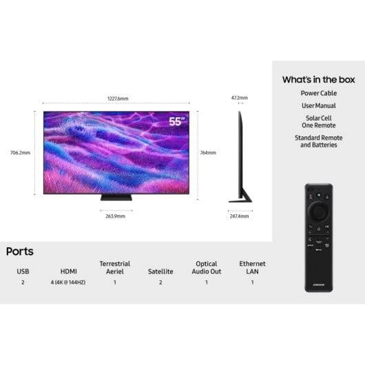 TV Samsung Neo QLED QE55QN80FAUXXH 55" 4K UHD Smart TV Tizen HDR10